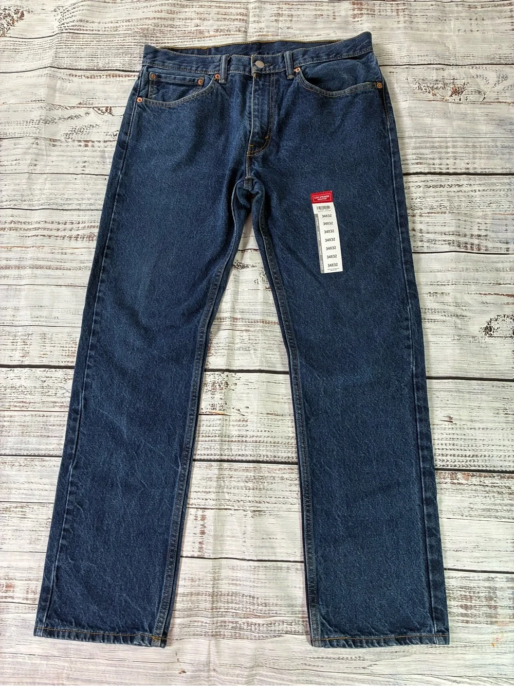 Levi’s 505 Jeans Men’s 34x32 Athletic Fit Straight Leg Dark Wash